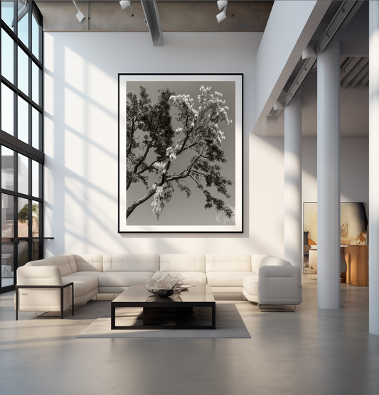 "Yellow Wisteria Against Blue Sky,” 2023 Limited Edition Print