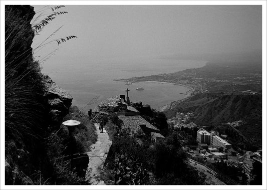 "A VIEW OF OLD CHURCH AND THE COAST," SICILY 1994-97