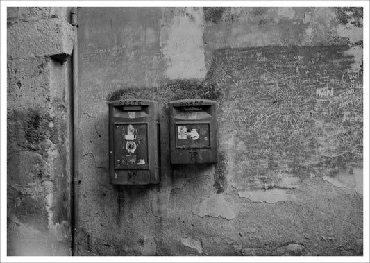 “YOUNG LOVE, TAORMINA,” SICILY 1997, graffiti etched into the wall, expressing the essence of young love.